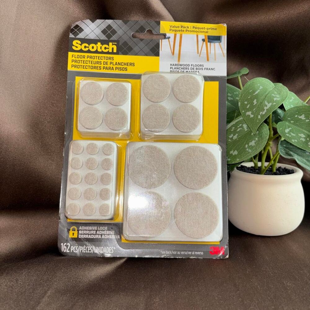 Scotch 3m floor protectors 162 pack